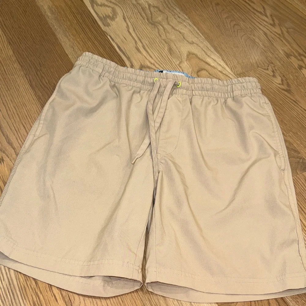 Tailorbyrd Men's Khaki Drawstring Performance Shorts